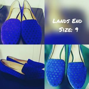 Lands End Suede loafers size 9 1/2